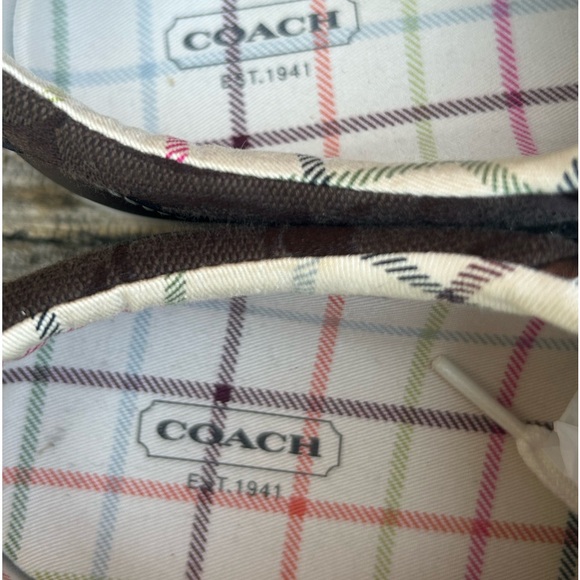 Coach Barrett Logo Brown/White Canvas Casual Fashion Sneakers Size 8.5 - Picture 11 of 13